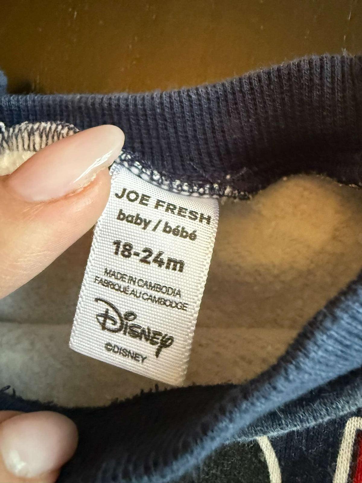 Mickey Mouse Sweatshirt & Zara Jeans Outfit - 18-24M (#206), Kids 24 Month (18-24M)