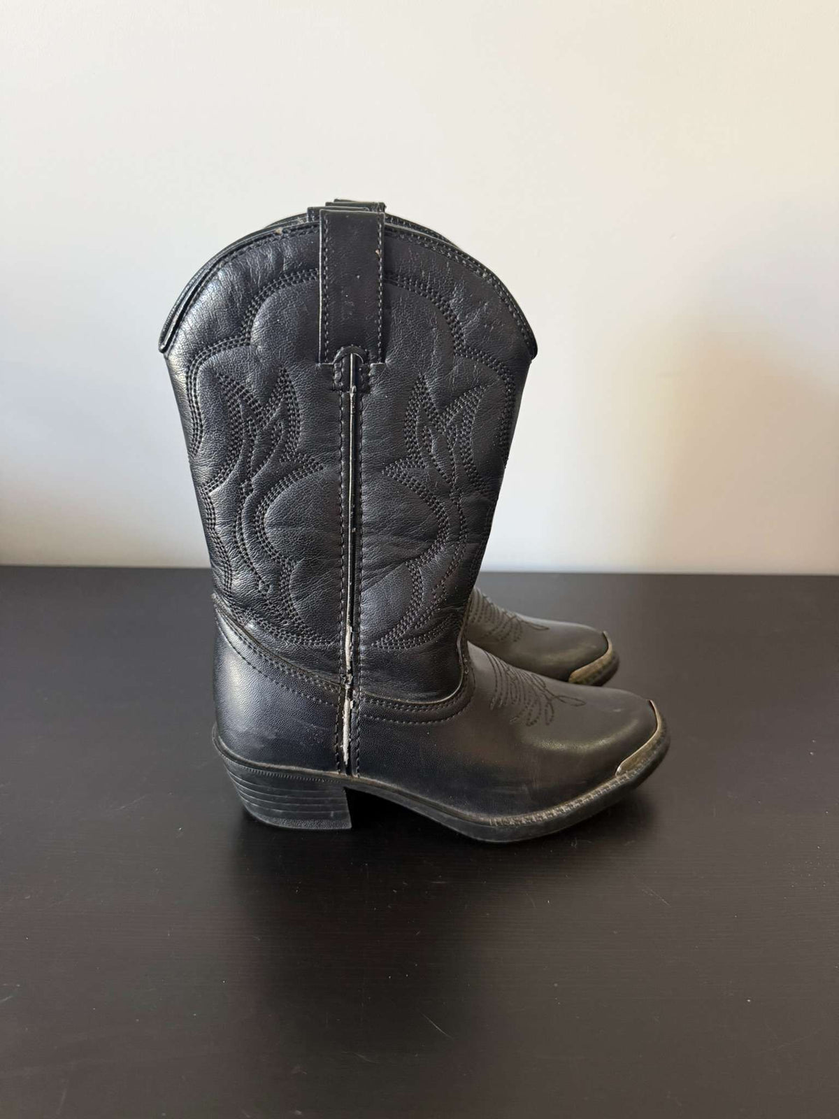 Durango Kids Black Western Cowboy Boots - Size 11 (#280), Shoes 11 (Toddler:2-4yr)