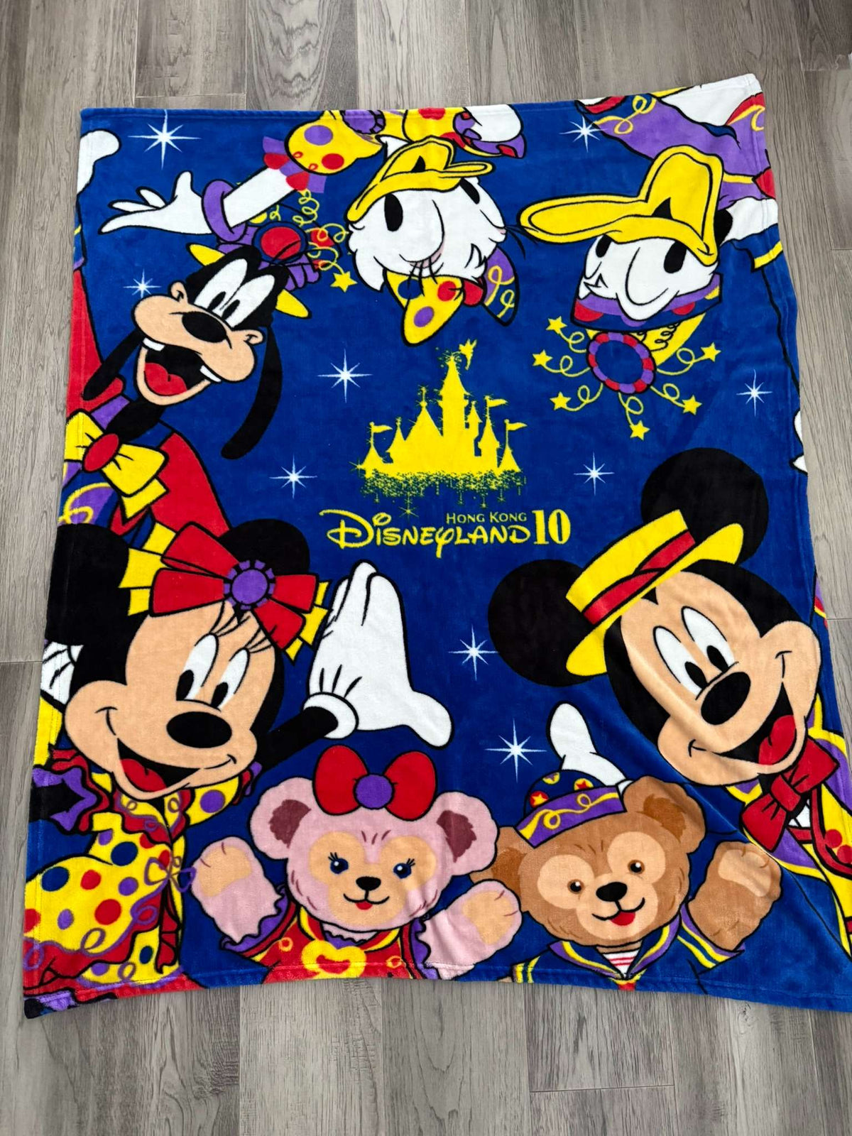Hong Kong Disneyland 10th Anniversary Fleece Throw Blanket (#266)