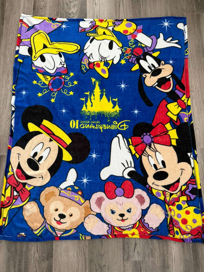 Hong Kong Disneyland 10th Anniversary Fleece Throw Blanket (#266)