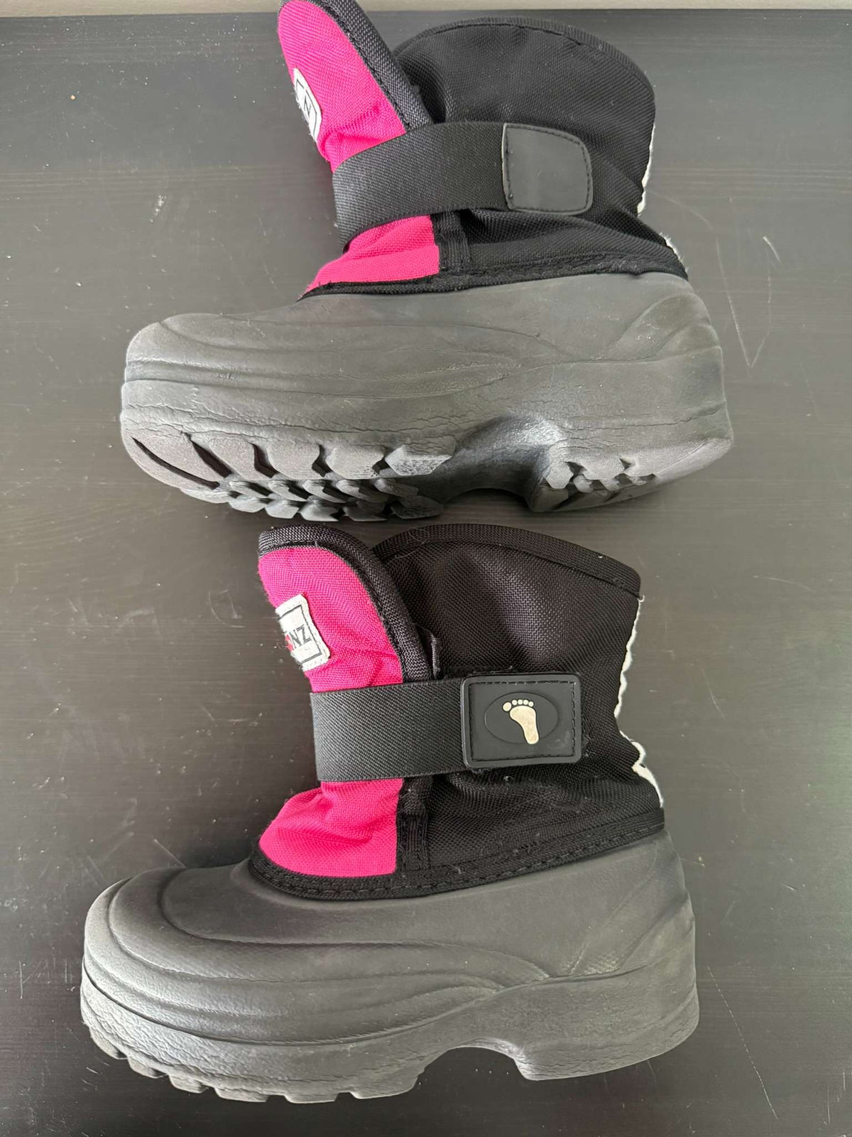 Stonz Toddler Winter Boots - Pink/Black, Size 9 (#232), Shoes 9 (Toddler:2-4yr)