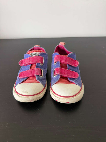 Converse All Star Toddler Velcro Sneakers - Purple/Pink, Size 10 (#247), Shoes 10 (Toddler:2-4yr)