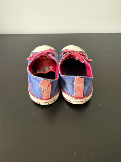 Converse All Star Toddler Velcro Sneakers - Purple/Pink, Size 10 (#247), Shoes 10 (Toddler:2-4yr)