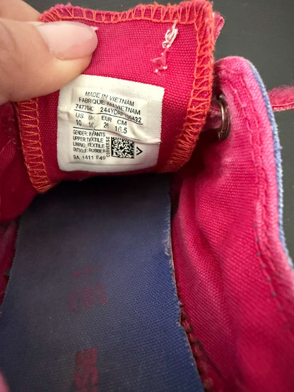 Converse All Star Toddler Velcro Sneakers - Purple/Pink, Size 10 (#247), Shoes 10 (Toddler:2-4yr)
