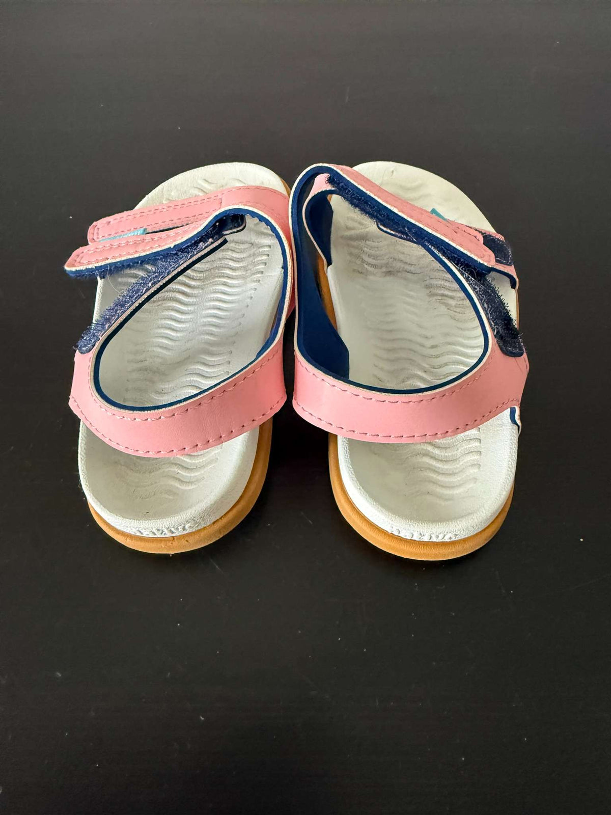 Native Charley Toddler Sandals - Pink/Navy, Size 7 (#248), Shoes 7 (Walkers:12-24 mth)