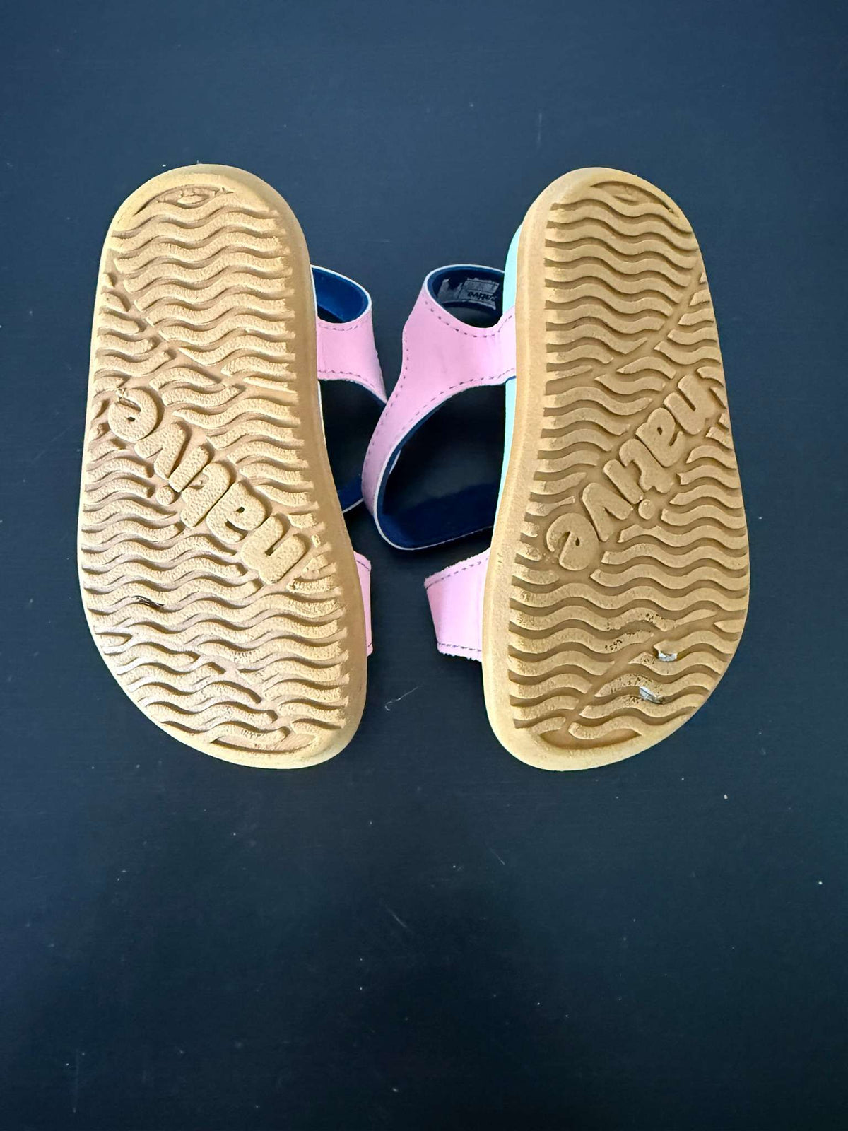 Native Charley Toddler Sandals - Pink/Navy, Size 7 (#248), Shoes 7 (Walkers:12-24 mth)