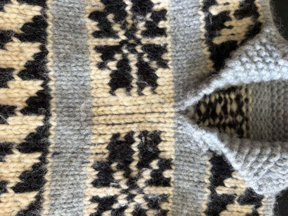 Kids Vintage Hand-Knit Cowichan Style Wool Sweater 2T/3T, Kids 2T