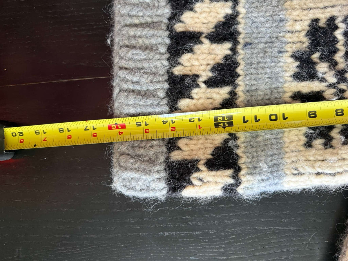 Kids Vintage Hand-Knit Cowichan Style Wool Sweater 2T/3T, Kids 2T