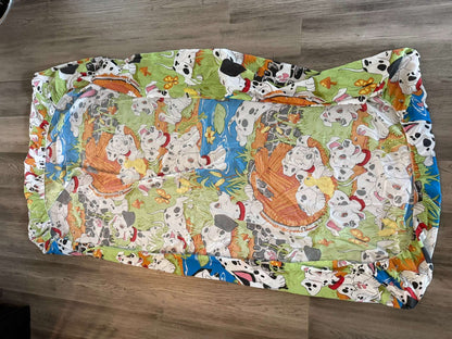 Vintage 90s Disney 101 Dalmatians Twin Sheet Set - Flat, Fitted & 3 Pillowcases (#37)