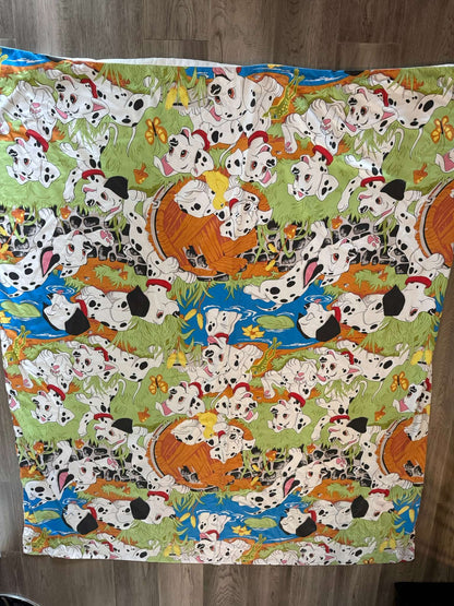 Vintage 90s Disney 101 Dalmatians Twin Sheet Set - Flat, Fitted & 3 Pillowcases (#37)