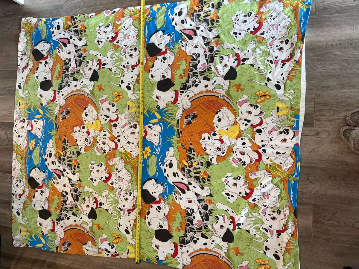 Vintage 90s Disney 101 Dalmatians Twin Sheet Set - Flat, Fitted & 3 Pillowcases (#37)
