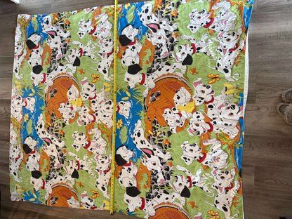 Vintage 90s Disney 101 Dalmatians Twin Sheet Set - Flat, Fitted & 3 Pillowcases (#37)