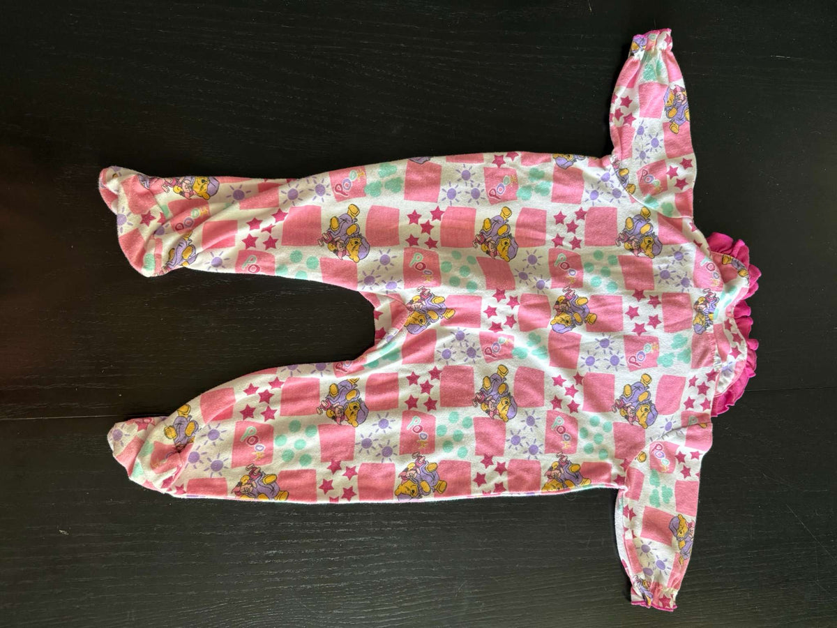 Vintage Disney Pooh Footed Pajamas 3-6months, Kids 6 Month (3-6M)