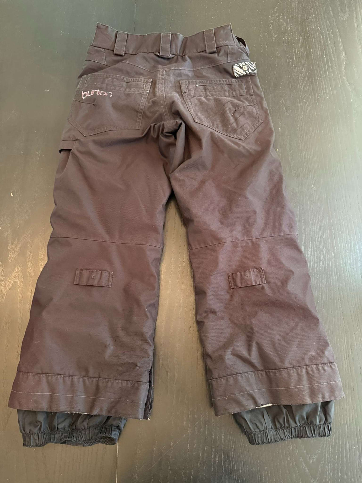 Burton Girls Black Snow Pants - Adjustable, Size 2T (#200), Kids 2T
