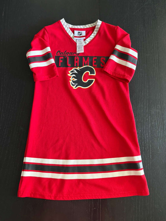 NHL Calgary Flames Kids Jersey Dress Size 5/6 (174), Kids 4/4T
