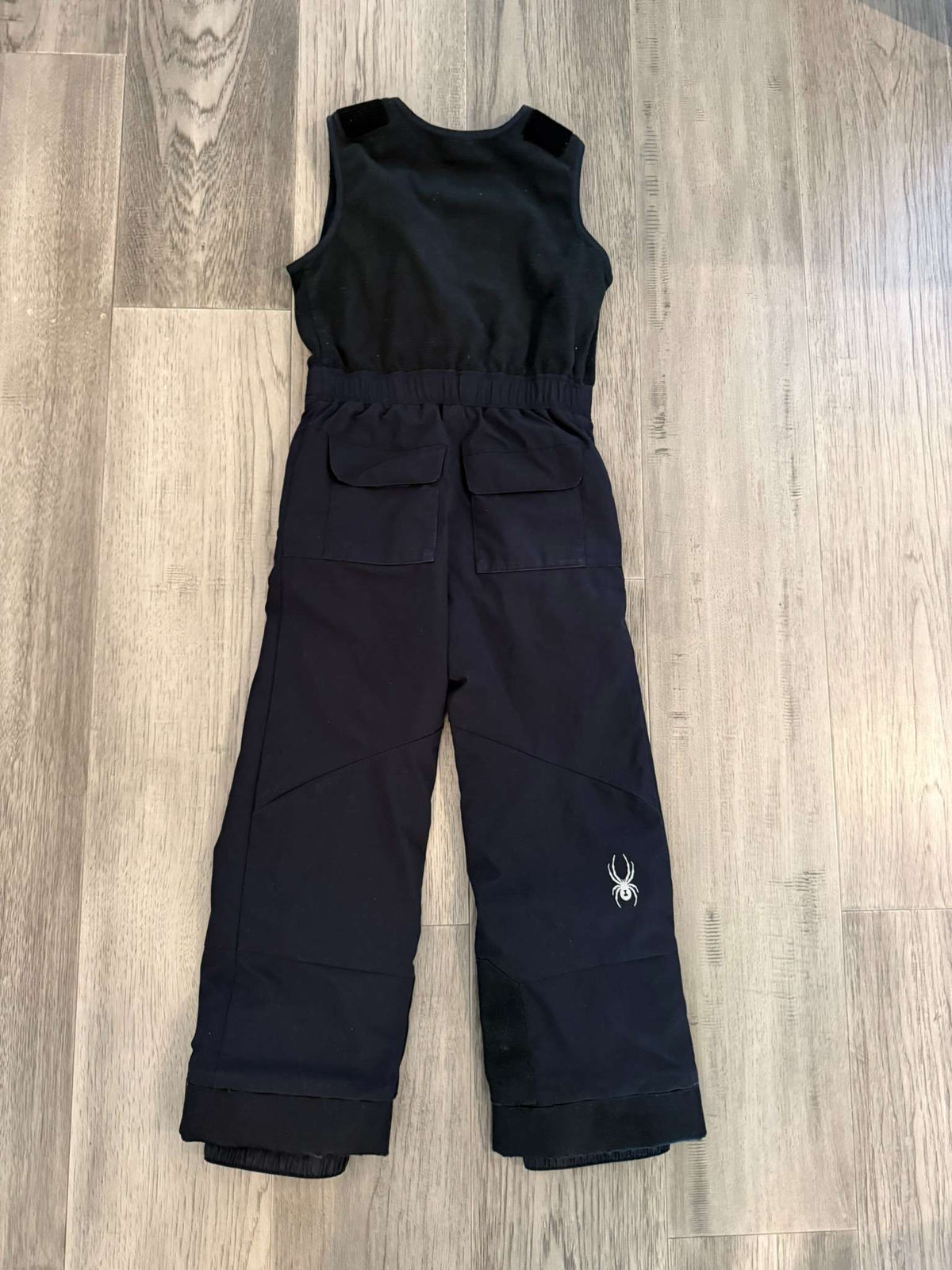 Spyder Kids Black Insulated Snow Bib Pants - Size 7 (#179), Kids 7