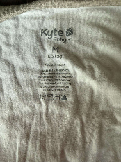 Kyte Baby Bamboo Sleep Bag 0.5 TOG - Oat - Size M (#344), 6-12 Months (Medium)