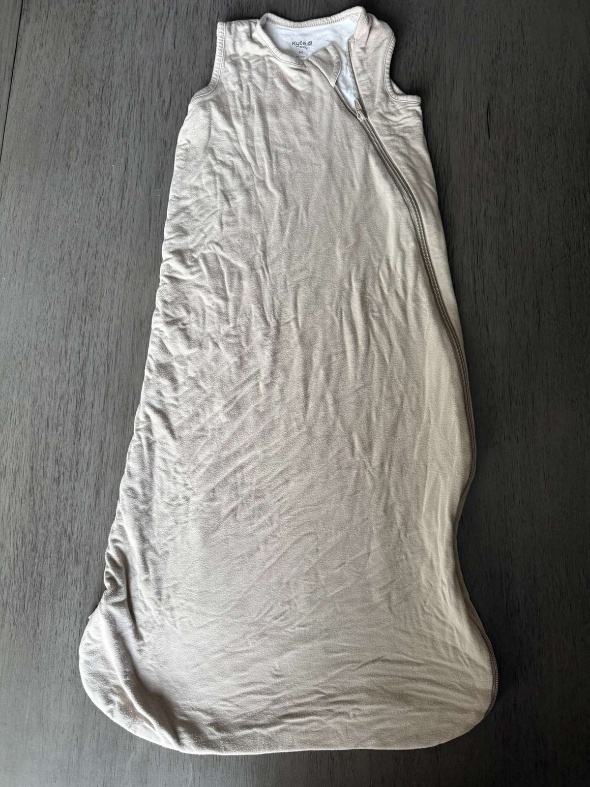 Kyte Baby Bamboo Sleep Bag 0.5 TOG - Oat - Size M (#344), 6-12 Months (Medium)