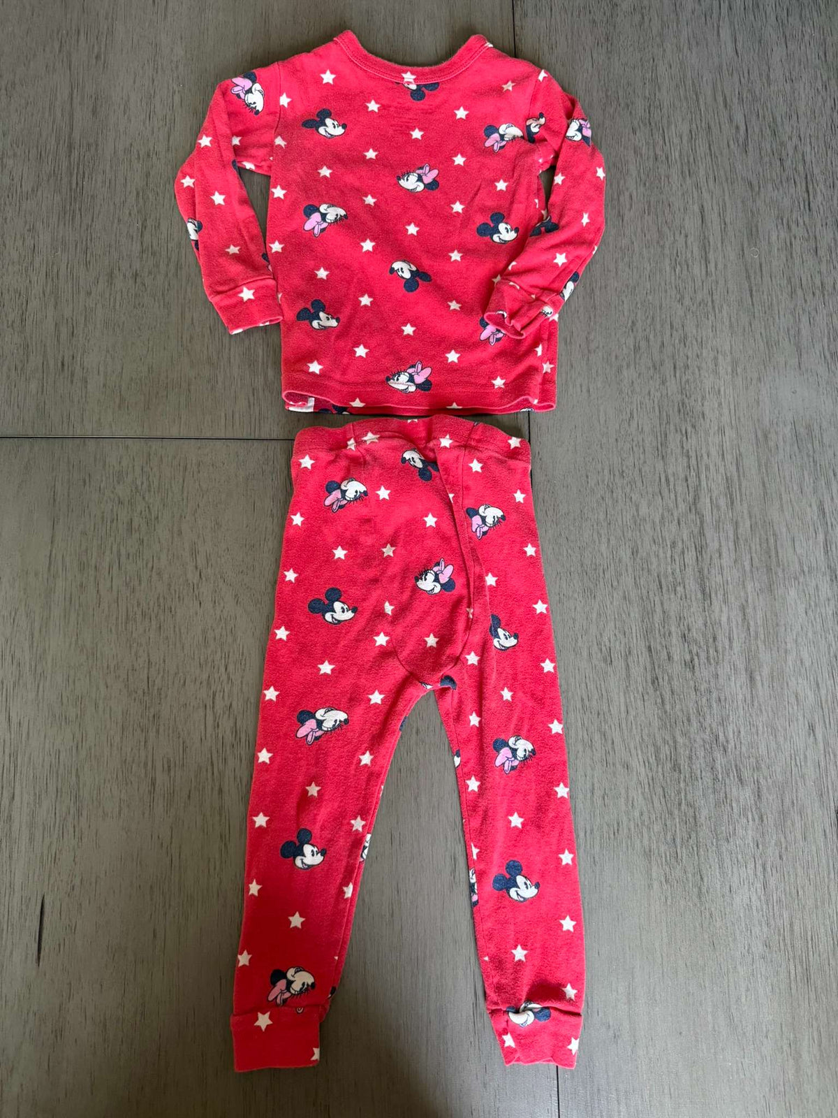 babyGap Disney Mickey & Minnie Mouse 2-Piece Pajama Set - Red Stars - 18-24 Months (#345), Kids 24 Month (18-24M)
