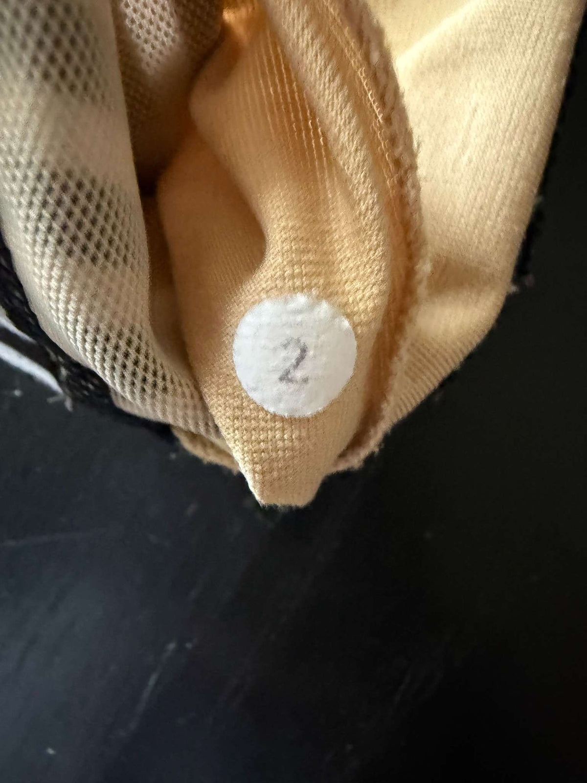 Lululemon Flow Y Sports Bra - Black & White Stripe - Size 2 (9), Kids 14