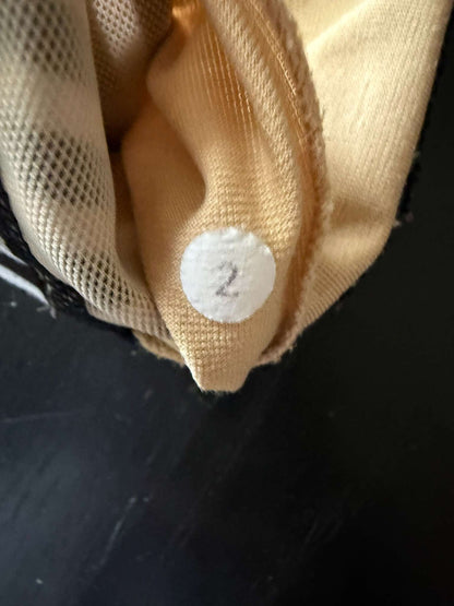 Lululemon Flow Y Sports Bra - Black & White Stripe - Size 2 (9), Kids 14