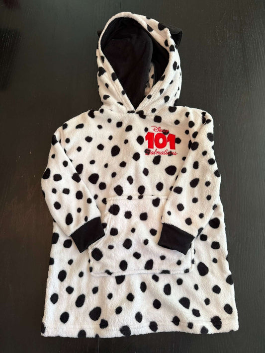 Disney 101 Dalmatians Fleece Wearable Blanket Hoodie Pillow Size 5T, Kids 5/5T