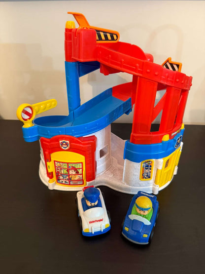 Fisher-Price Little People Wheelies Fire Station & Police Station