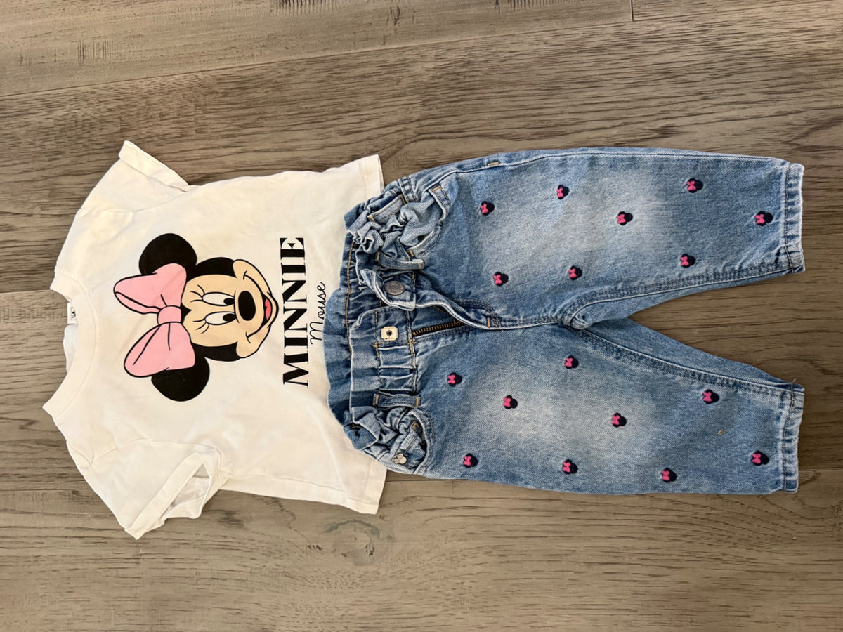 Girls Minnie Mouse Lot Size 12-18 months - 8 ITEMS (116), Kids 18 Month (12-18M)