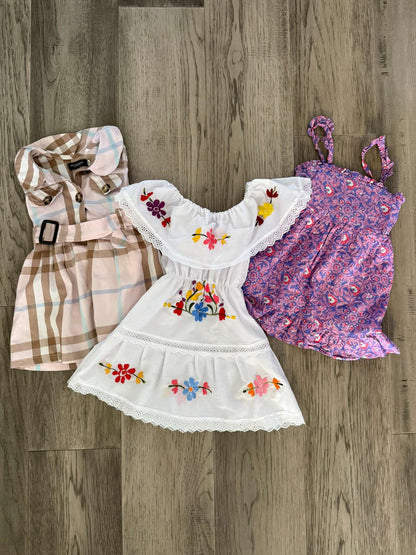 3 Girls Spring/Summer Dress Bundle 2T (125), Kids 2T