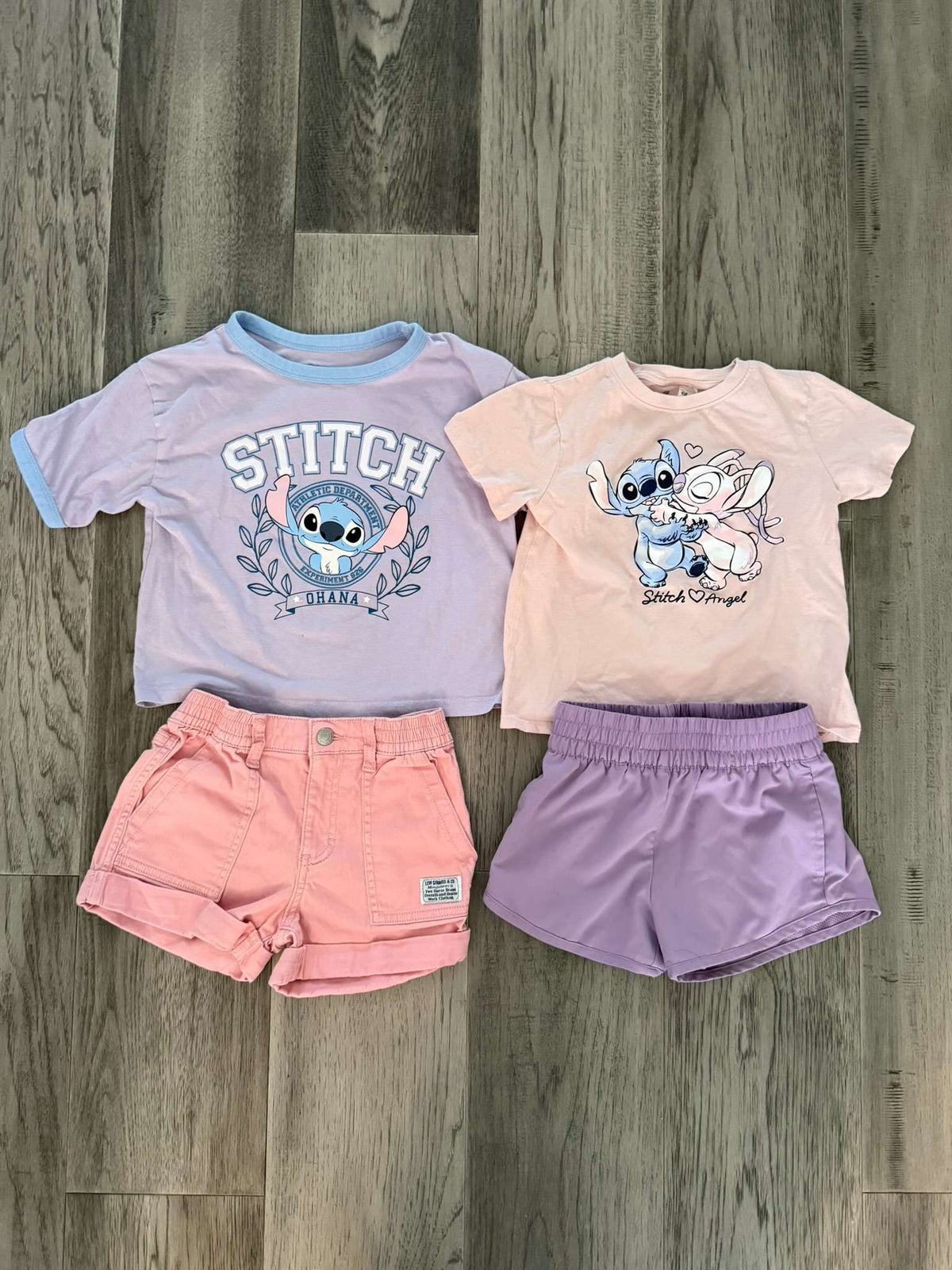 Stitch T-Shirt Bundle & Shorts 6/7 (114), Kids 6/6X