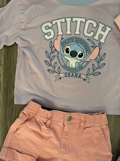Stitch T-Shirt Bundle & Shorts 6/7 (114), Kids 6/6X