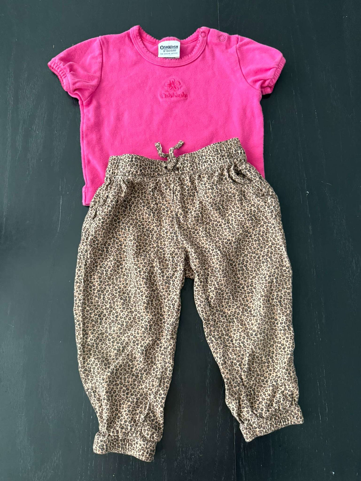 Oshkosh & H&M Little Girls Outfit (117), Kids 12 Month (9-12M)
