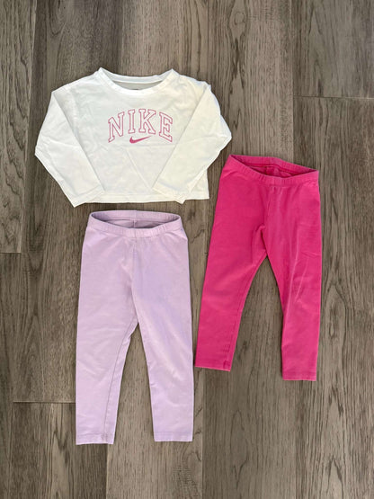Girls Leggins and Nike Long Sleeve 2T - 3 Items (122), Kids 2T