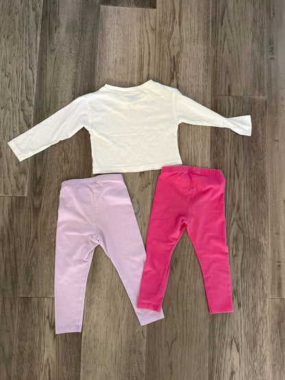Girls Leggins and Nike Long Sleeve 2T - 3 Items (122), Kids 2T