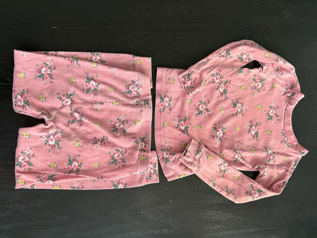 GAP Pink Floral Size 4 Pjs (106), Kids 4/4T