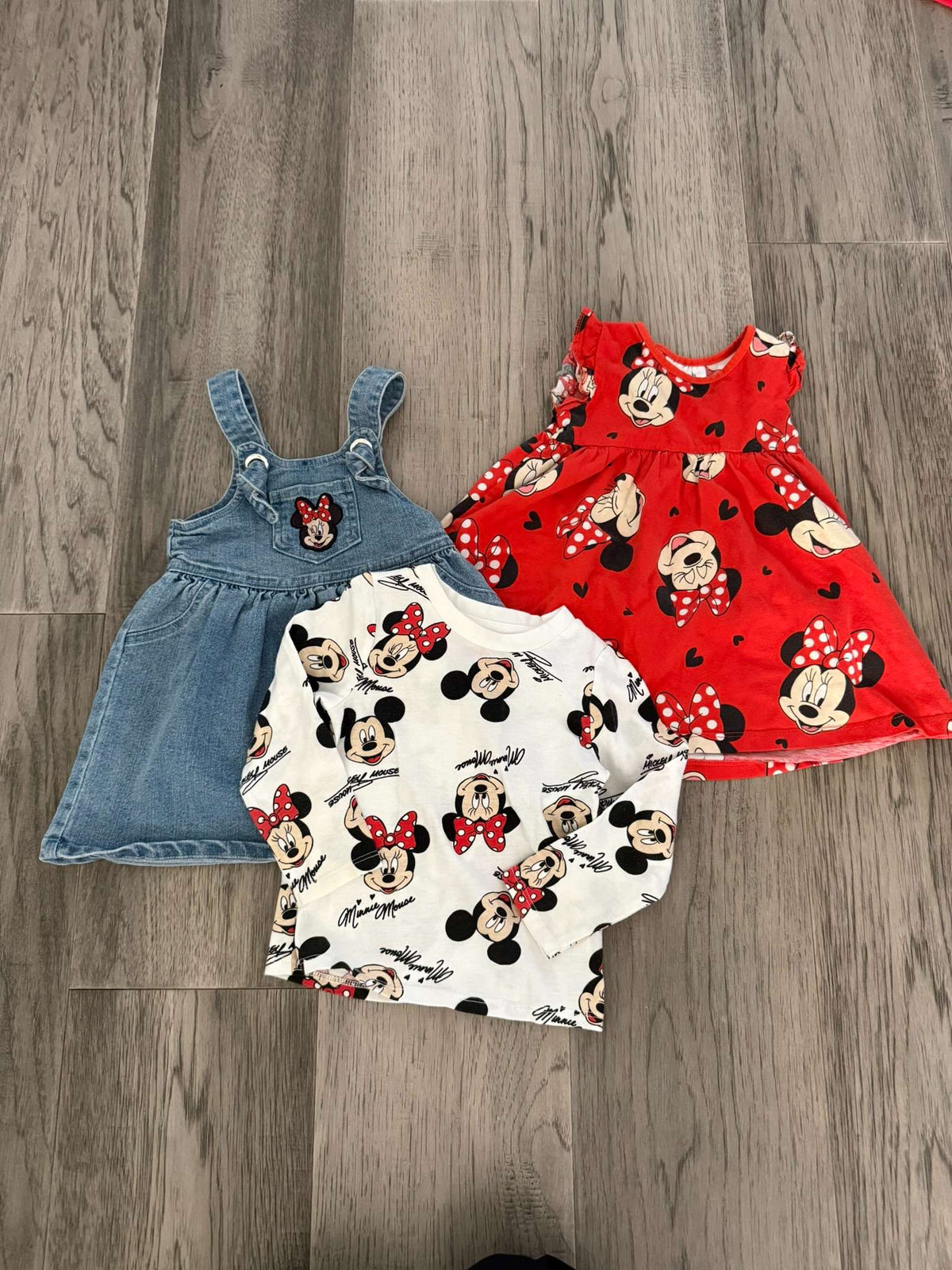 2 Disney Girls Dress 12-18 Months (140) , Kids 24 Month (18-24M)