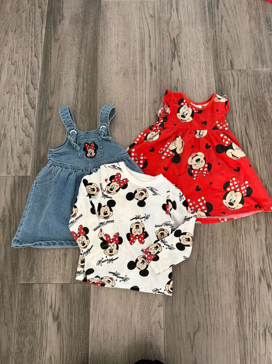 2 Disney Girls Dress 12-18 Months (140) , Kids 24 Month (18-24M)