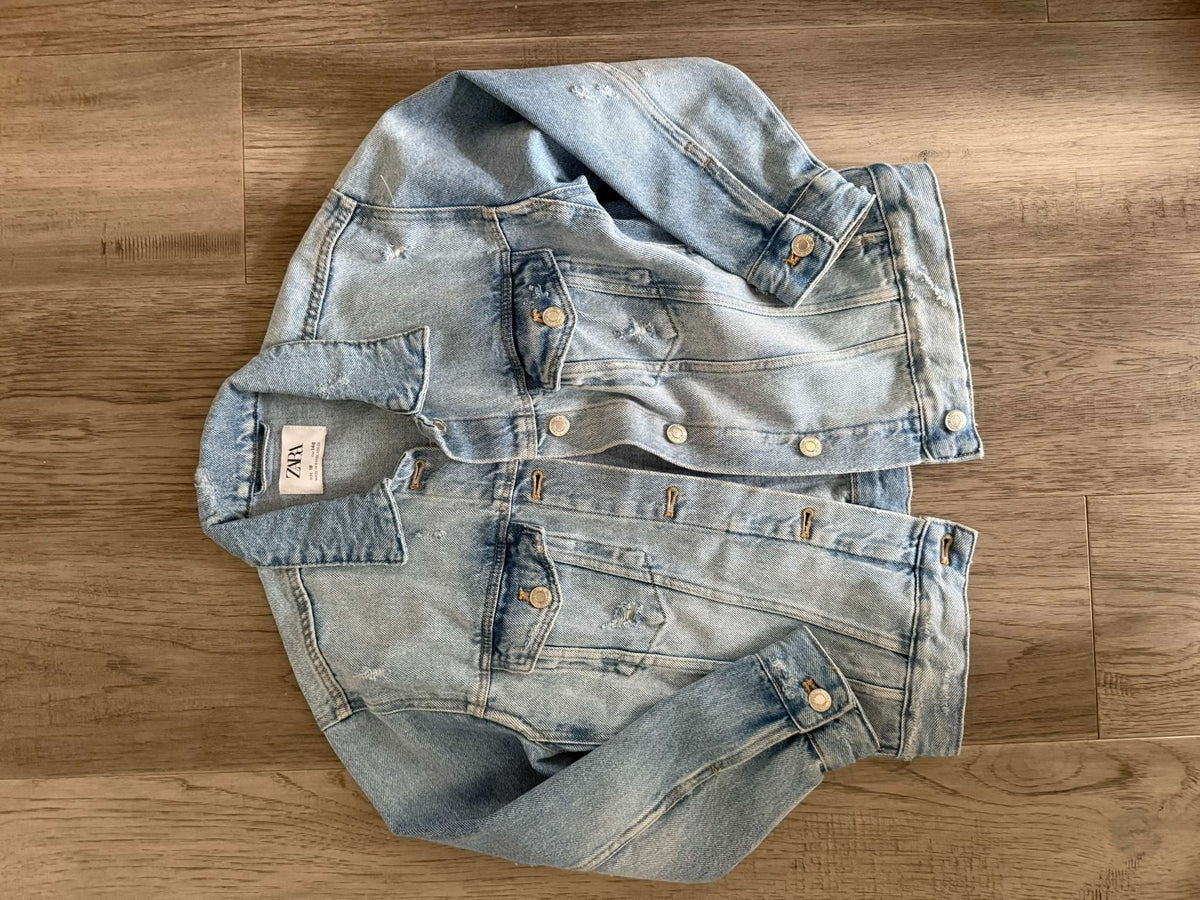 Zara Girls Denim Coat Size 10 (150), Kids 10