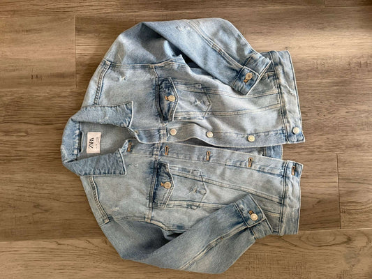 Zara Girls Denim Coat Size 10 (150), Kids 10