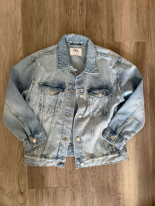 Zara Girls Denim Coat Size 10 (150), Kids 10