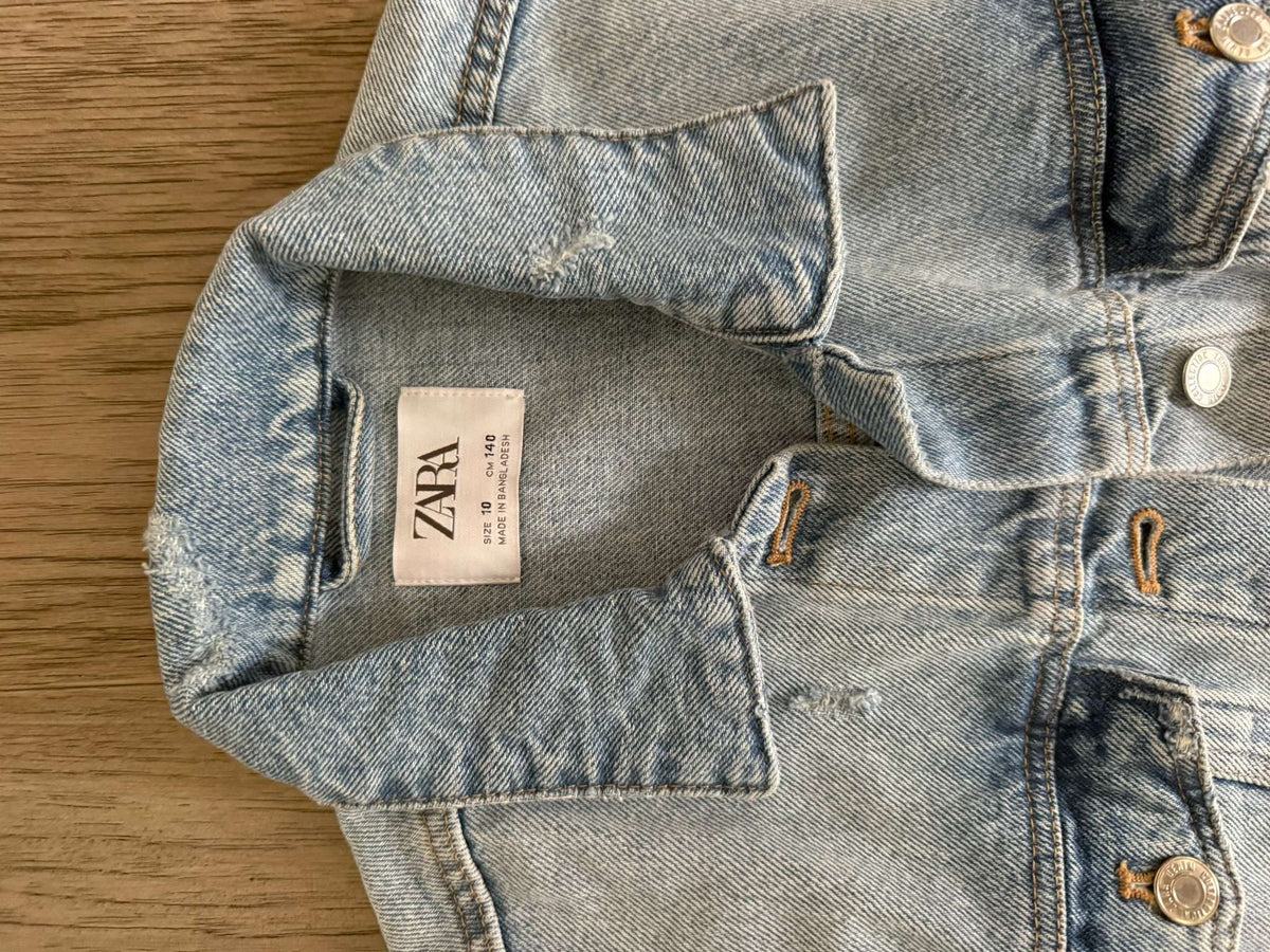 Zara Girls Denim Coat Size 10 (150), Kids 10