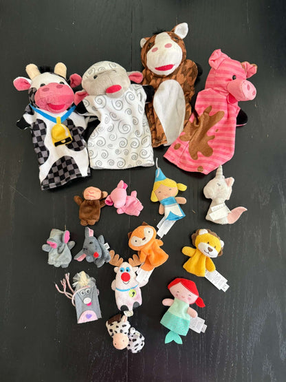 Finger Puppet & Puppet Lot (145)