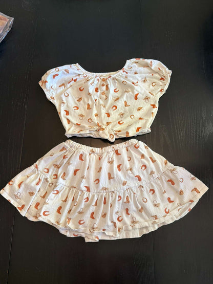 Cynthia Rowley Western Stampede Girls 2 Piece (188), Kids 6/6X