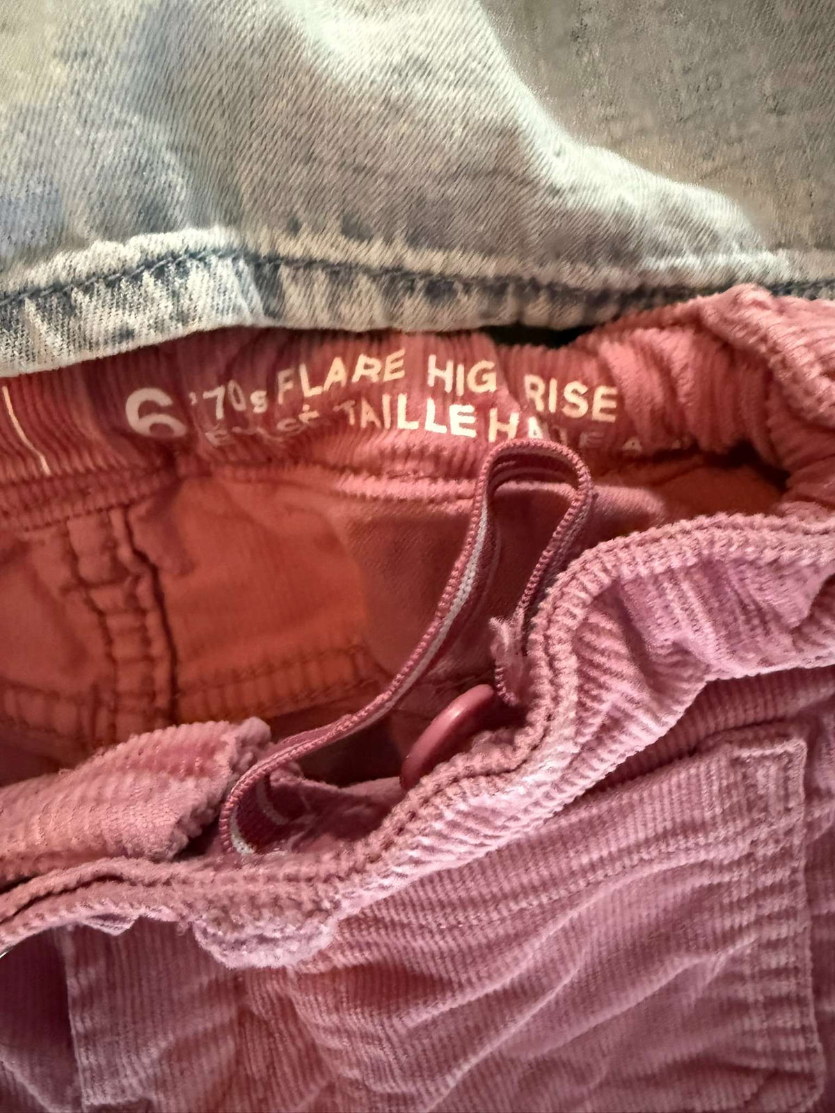 Girls GAP Pink Jeans and GAP Denim Top Size 6/7 (189), Kids 6/6X