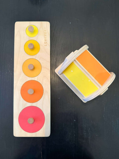 Lovevery Friends of All Shapes Puzzle and Spinning Rainbow (209)