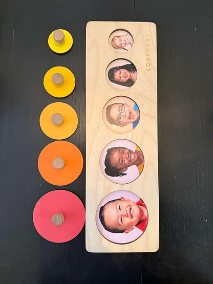 Lovevery Friends of All Shapes Puzzle and Spinning Rainbow (209)