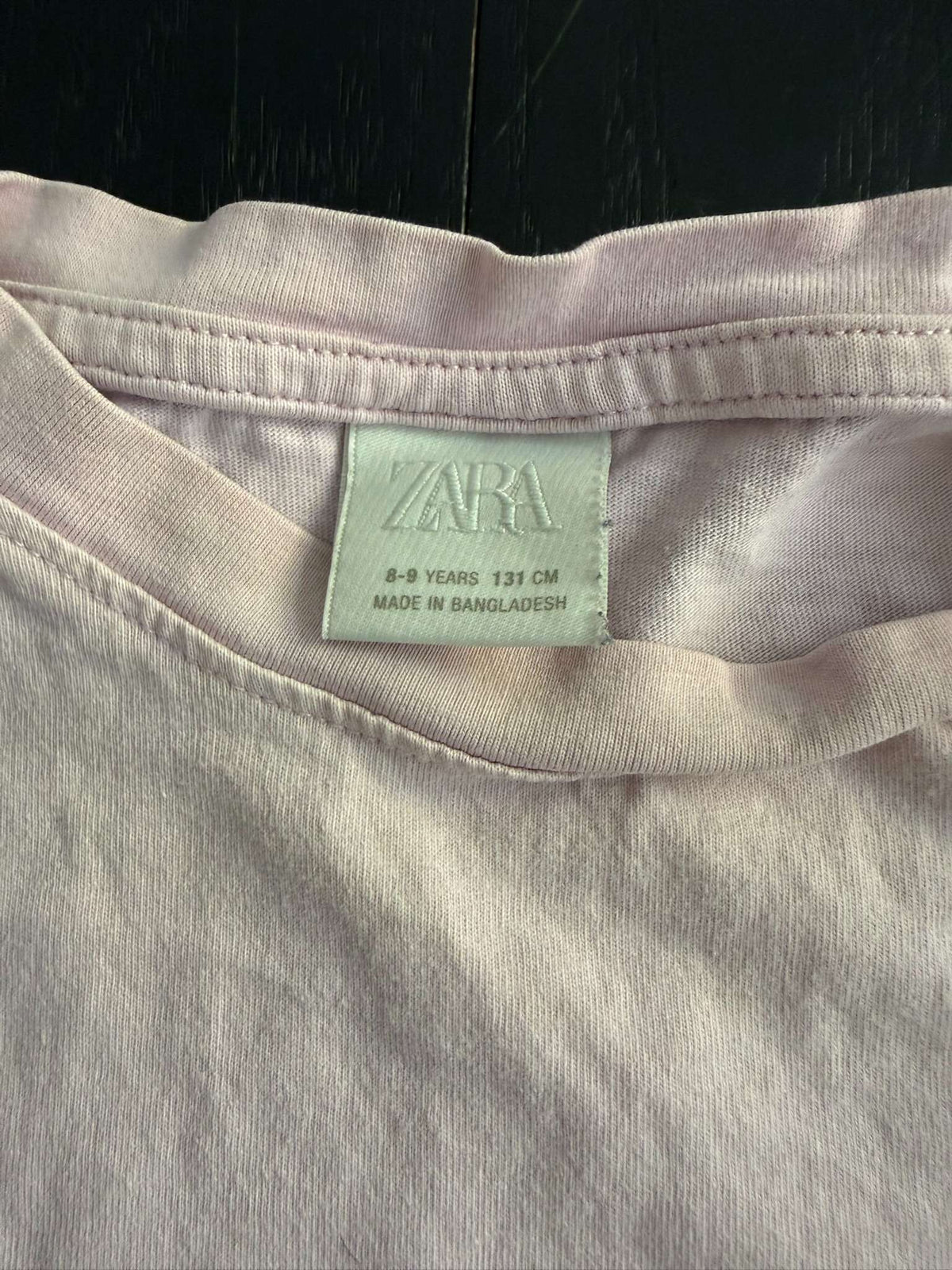 Zara Girls Denim Skirt & Zara Cotton Baby Pink Shirt Size 6/7 (103), Kids 7