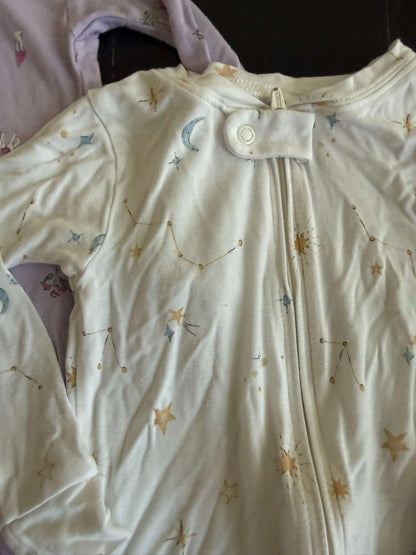 2 Carters Purely Soft Sleepers - 18months (92), Kids 18 Month (12-18M)
