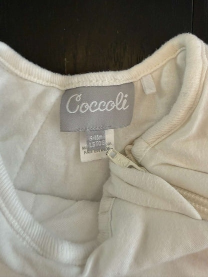 Coccoli White Sleep Sack 9-18 Months 1.5 TOG (80), 12-18 Months (Large)