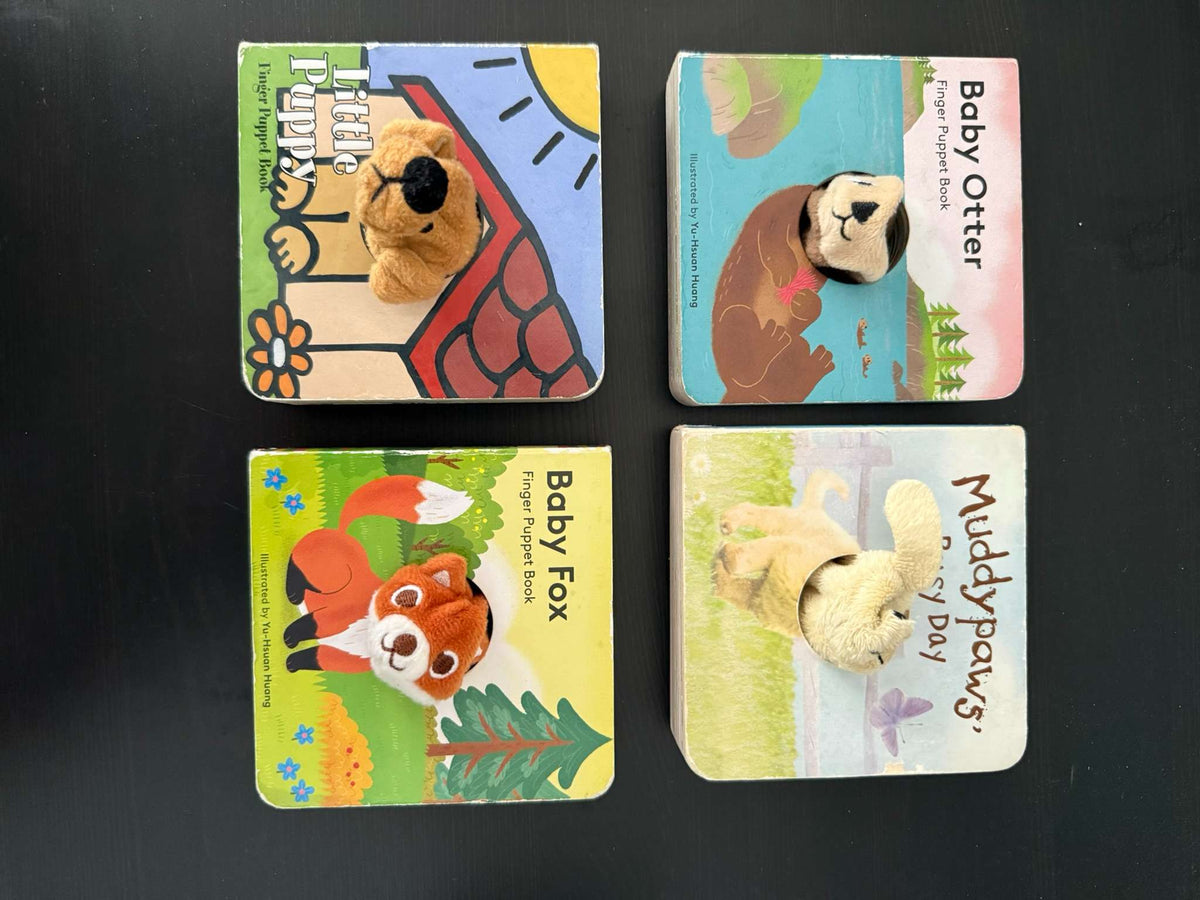 Chronicle Books & Parragon Finger Puppet Board Books - Set of 4